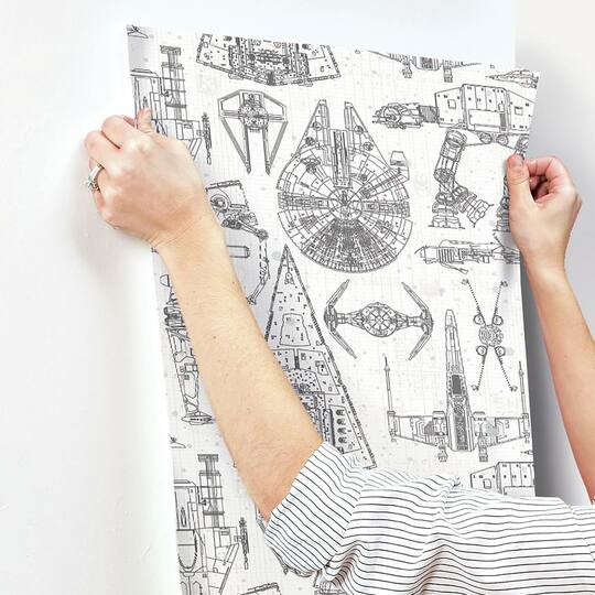 RoomMates Star Wars Blueprint Peel & Stick Wallpaper